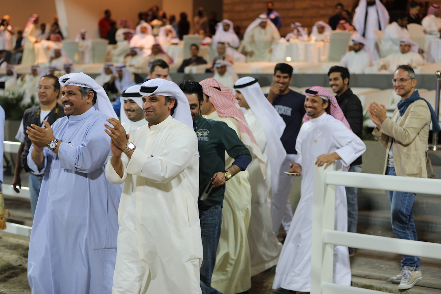 Kuwait Egyptian Event - enthusiastic fans - photo by Michael Steurs
